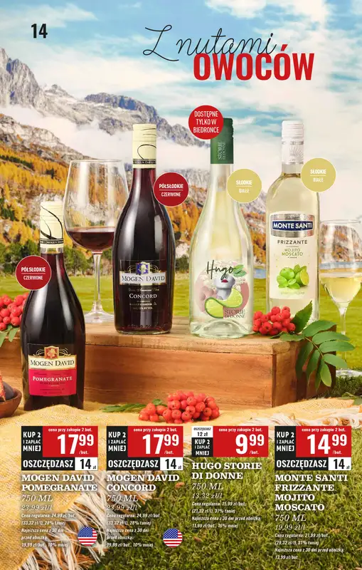 Biedronka - gazetka promocyjna Czas na toast od poniedziałku 22.09 do soboty 04.10 - strona 14