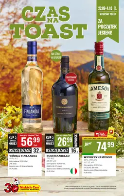 Biedronka - gazetka promocyjna Czas na toast od poniedziałku 22.09 do soboty 04.10