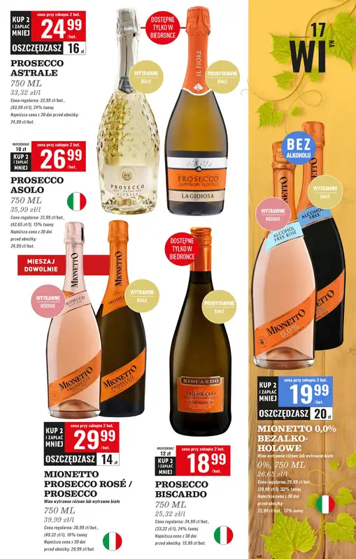 Biedronka - gazetka promocyjna Czas na toast od poniedziałku 22.09 do soboty 04.10 - strona 17