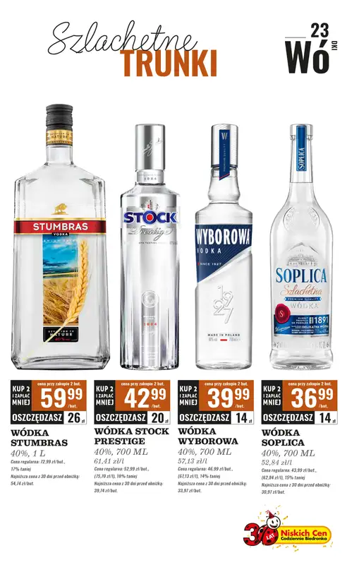 Biedronka - gazetka promocyjna Czas na toast od poniedziałku 22.09 do soboty 04.10 - strona 23