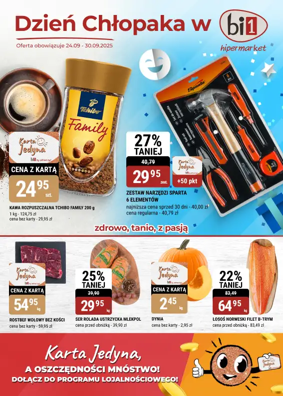 bi1 - gazetka promocyjna Gazetka Szczecin I Dzień Chłopaka od środy 24.09 do wtorku 30.09