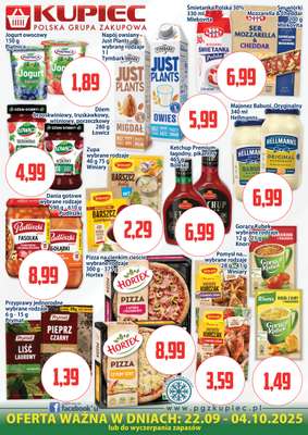 Kupiec - gazetka promocyjna Oferta plakatowa od poniedziałku 22.09 do soboty 04.10