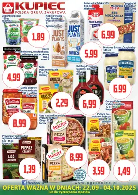 Kupiec - gazetka promocyjna Oferta plakatowa od poniedziałku 22.09 do soboty 04.10