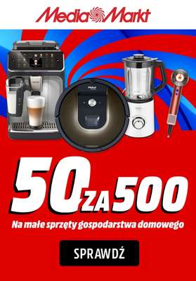 Media Markt - gazetka promocyjna -50 zł za każde wydane 500 zł przy zakupie małego AGD od poniedziałku 22.09 do wtorku 30.09