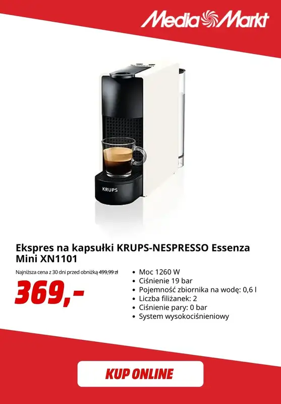 Media Markt - gazetka promocyjna -50 zł za każde wydane 500 zł przy zakupie małego AGD od poniedziałku 22.09 do wtorku 30.09 - strona 8