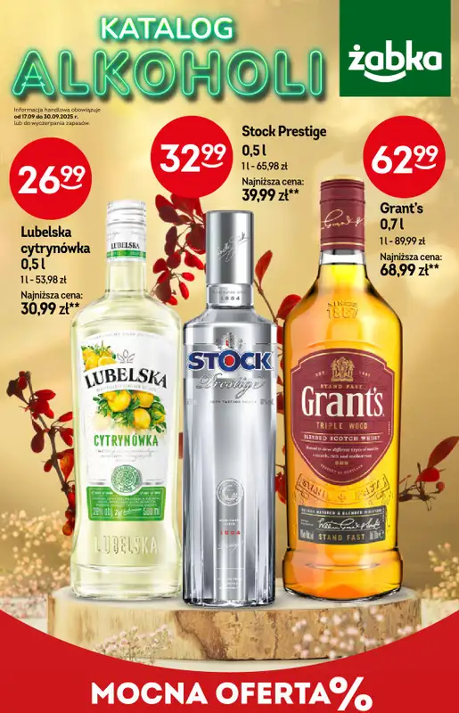 Żabka - gazetka promocyjna Katalog alkoholowy od środy 17.09 do wtorku 30.09