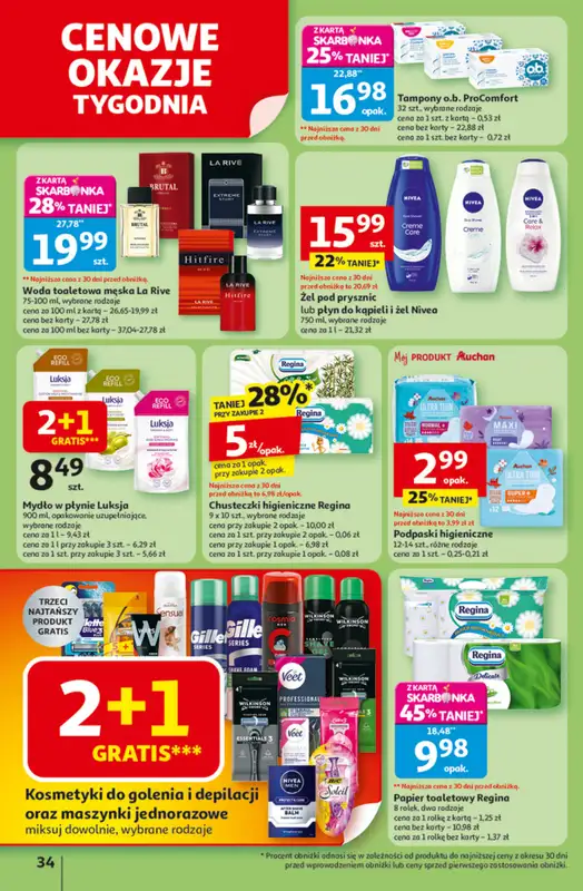 Auchan - gazetka promocyjna Gazetka Pewność niskich cen Hipermarket Auchan  do środy 01.10 - strona 34