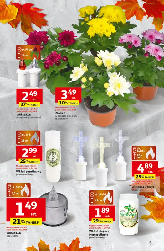 Auchan - gazetka promocyjna Gazetka Pewność niskich cen Hipermarket Auchan  do środy 01.10 - strona 5
