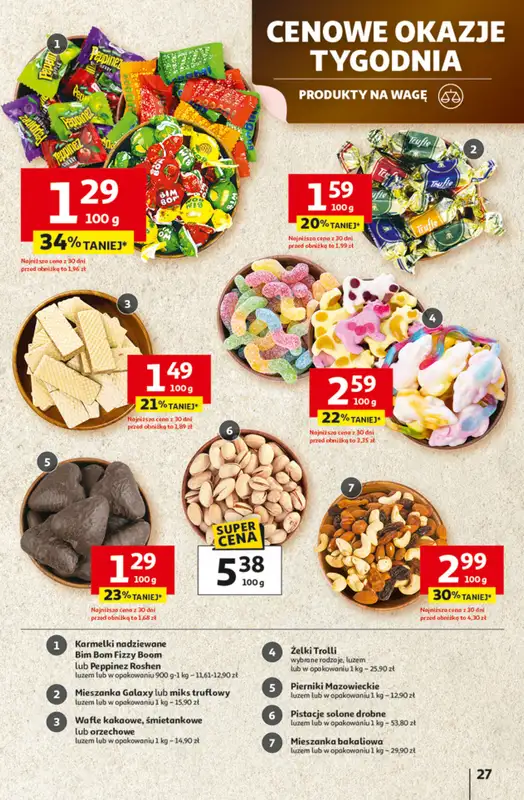 Auchan - gazetka promocyjna Gazetka Pewność niskich cen Hipermarket Auchan  do środy 01.10 - strona 27