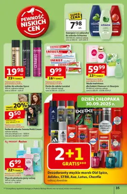 Auchan - gazetka promocyjna Gazetka Pewność niskich cen Hipermarket Auchan  do środy 01.10 - strona 35