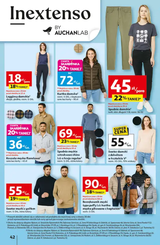 Auchan - gazetka promocyjna Gazetka Pewność niskich cen Hipermarket Auchan  do środy 01.10 - strona 42