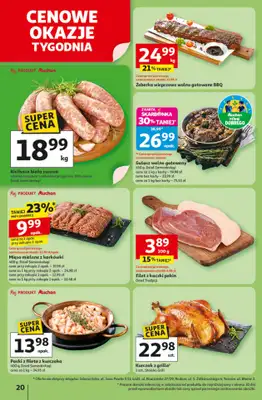 Auchan - gazetka promocyjna Gazetka Pewność niskich cen Hipermarket Auchan  do środy 01.10 - strona 20
