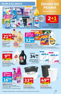 Auchan - gazetka promocyjna Gazetka Pewność niskich cen Hipermarket Auchan  do środy 01.10 - strona 9