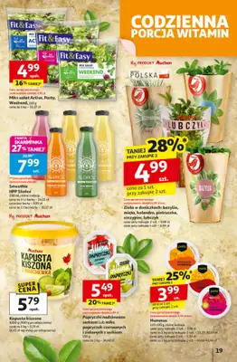 Auchan - gazetka promocyjna Gazetka Pewność niskich cen Hipermarket Auchan  do środy 01.10 - strona 19