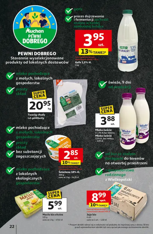 Auchan - gazetka promocyjna Gazetka Pewność niskich cen Hipermarket Auchan  do środy 01.10 - strona 22