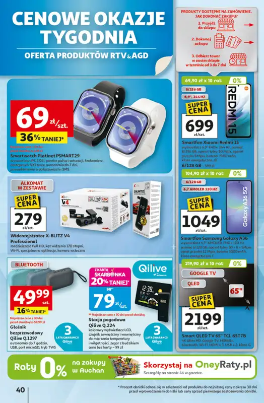 Auchan - gazetka promocyjna Gazetka Pewność niskich cen Hipermarket Auchan  do środy 01.10 - strona 40