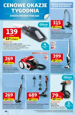 Auchan - gazetka promocyjna Gazetka Pewność niskich cen Hipermarket Auchan  do środy 01.10 - strona 38