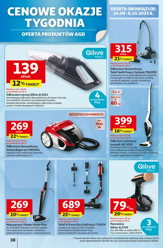 Auchan - gazetka promocyjna Gazetka Pewność niskich cen Hipermarket Auchan  do środy 01.10 - strona 38