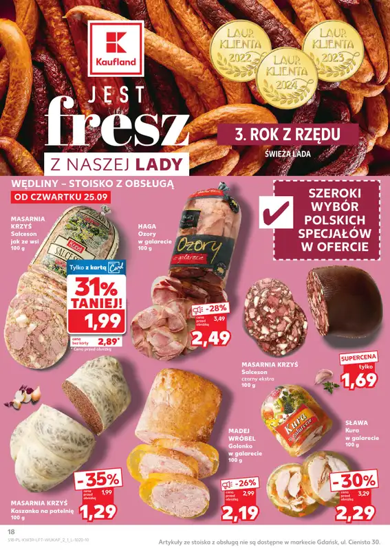 Kaufland - gazetka promocyjna Oferta Kaufland od czwartku 25.09 do środy 01.10 - strona 18