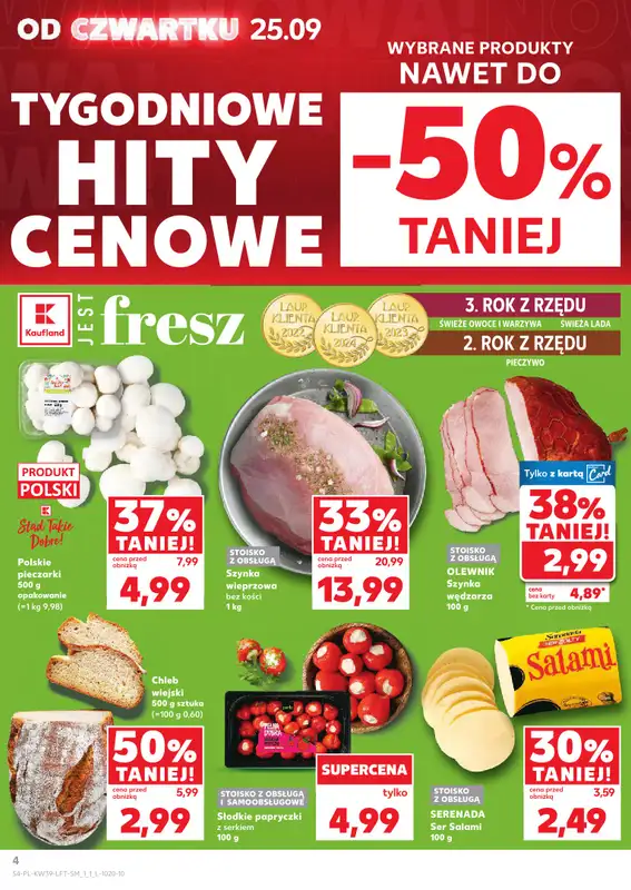 Kaufland - gazetka promocyjna Oferta Kaufland od czwartku 25.09 do środy 01.10 - strona 4
