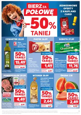 Kaufland - gazetka promocyjna Oferta Kaufland od czwartku 25.09 do środy 01.10 - strona 9