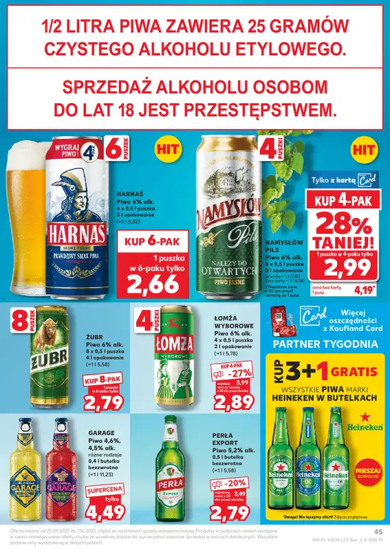 Kaufland - gazetka promocyjna Oferta Kaufland od czwartku 25.09 do środy 01.10 - strona 45