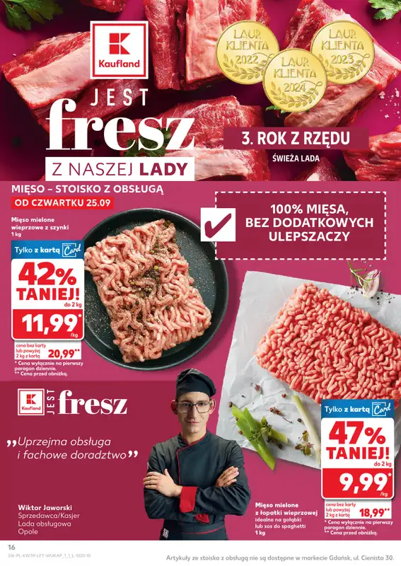 Kaufland - gazetka promocyjna Oferta Kaufland od czwartku 25.09 do środy 01.10 - strona 16