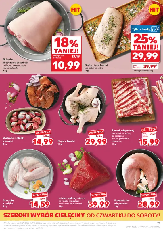 Kaufland - gazetka promocyjna Oferta Kaufland od czwartku 25.09 do środy 01.10 - strona 17