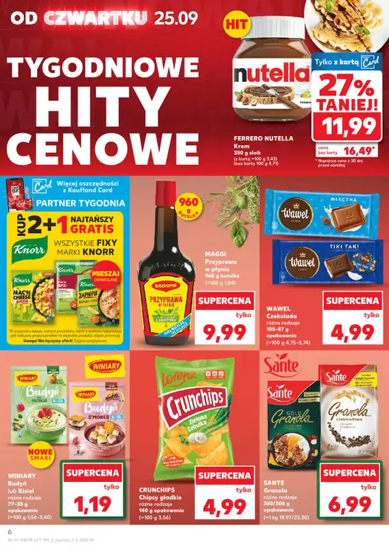 Kaufland - gazetka promocyjna Oferta Kaufland od czwartku 25.09 do środy 01.10 - strona 6