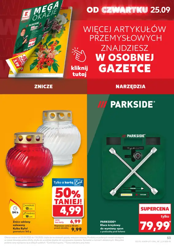 Kaufland - gazetka promocyjna Oferta Kaufland od czwartku 25.09 do środy 01.10 - strona 53