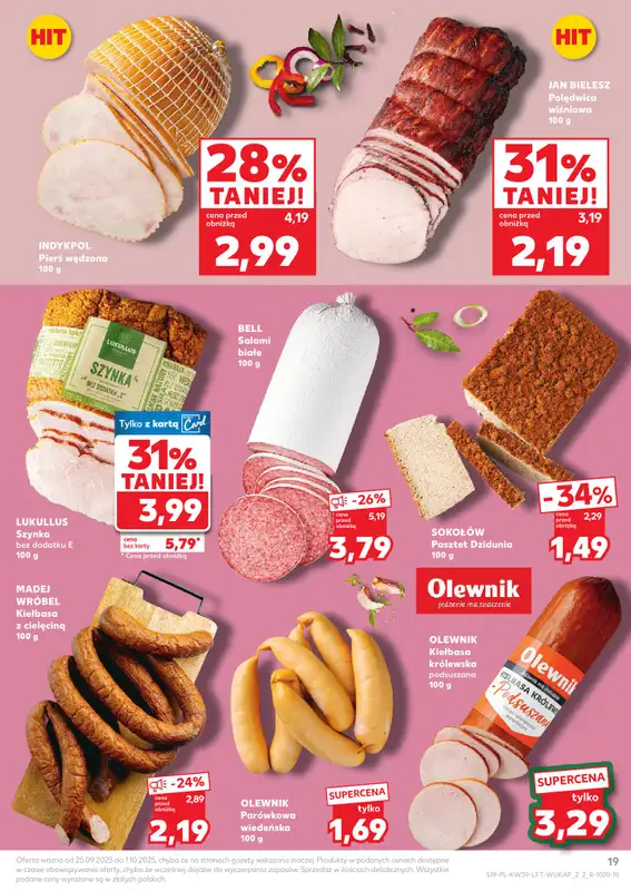Kaufland - gazetka promocyjna Oferta Kaufland od czwartku 25.09 do środy 01.10 - strona 19