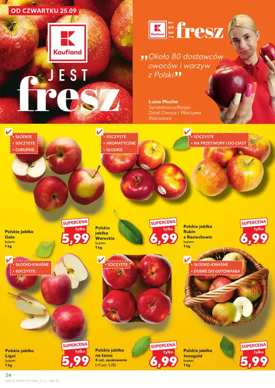 Kaufland - gazetka promocyjna Oferta Kaufland od czwartku 25.09 do środy 01.10 - strona 24