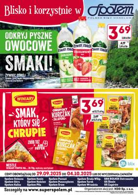 Społem - Blisko i Korzystnie - gazetka promocyjna Blisko i korzystnie w Społem od poniedziałku 29.09 do soboty 04.10