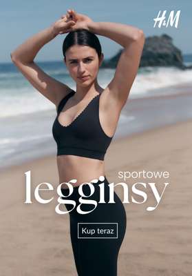 H&M - gazetka promocyjna LEGGINSY sportowe od 79,99 PLN od wtorku 23.09 