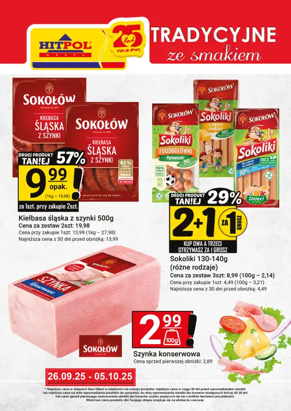 Hitpol - gazetka promocyjna Tradycyjnie ze smakiem! od piątku 26.09 do niedzieli 05.10