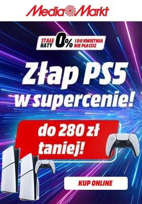 Media Markt - gazetka promocyjna Konsole PS5 do 280 zł taniej od wtorku 23.09 do poniedziałku 29.09