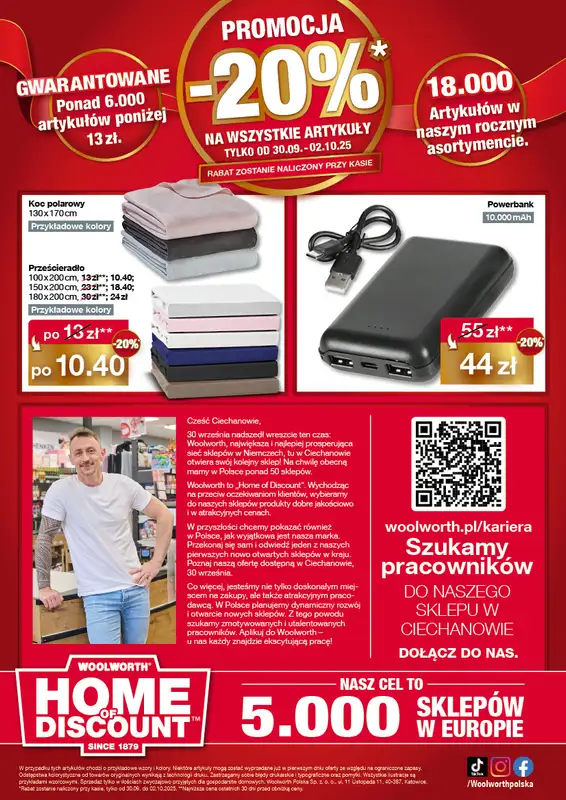 Woolworth - gazetka promocyjna WIELKIE OTWARCIE! CIECHANÓW, ul.Prymasa Tysiąclecia 7D od wtorku 30.09 do czwartku 02.10 - strona 12