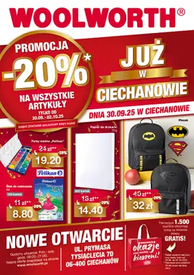 Woolworth - gazetka promocyjna WIELKIE OTWARCIE! CIECHANÓW, ul.Prymasa Tysiąclecia 7D od wtorku 30.09 do czwartku 02.10