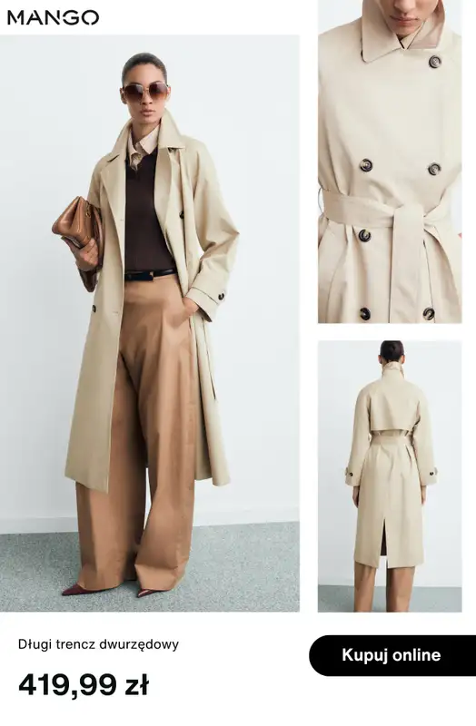 Mango - gazetka promocyjna Trencze i parki damskie od wtorku 23.09  - strona 7