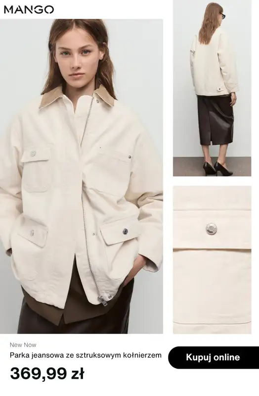 Mango - gazetka promocyjna Trencze i parki damskie od wtorku 23.09  - strona 4