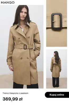 Mango - gazetka promocyjna Trencze i parki damskie od wtorku 23.09  - strona 5