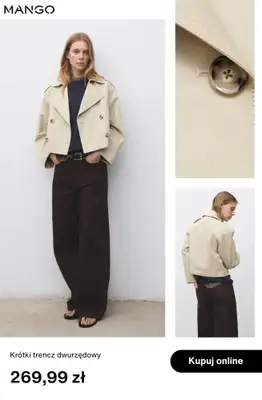 Mango - gazetka promocyjna Trencze i parki damskie od wtorku 23.09  - strona 3