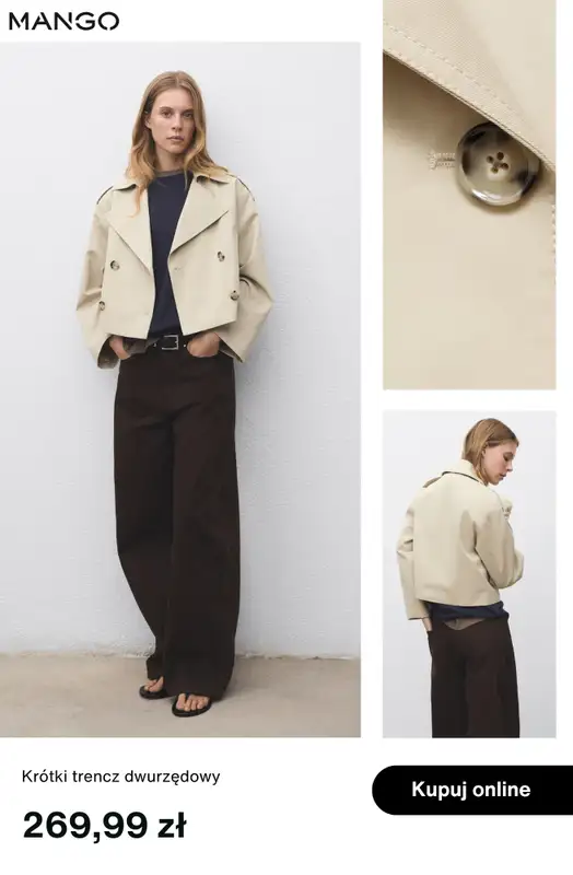 Mango - gazetka promocyjna Trencze i parki damskie od wtorku 23.09  - strona 3