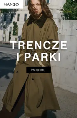 Mango - gazetka promocyjna Trencze i parki damskie od wtorku 23.09 