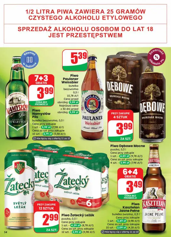 Dino - gazetka promocyjna Gazetka od środy 24.09 do wtorku 30.09 - strona 54