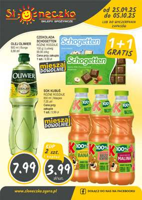 Słoneczko - gazetka promocyjna Gazetka od czwartku 25.09 do niedzieli 05.10