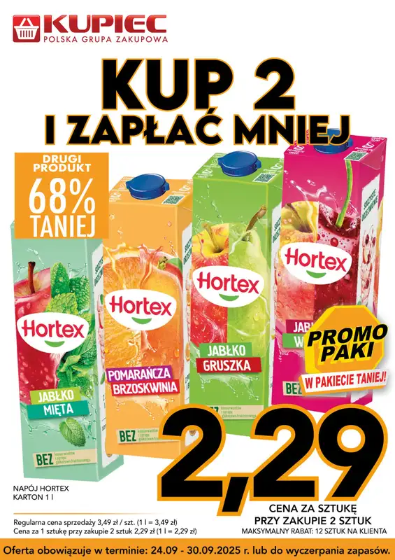 Kupiec - gazetka promocyjna Promopaki od środy 24.09 do wtorku 30.09 - strona 7