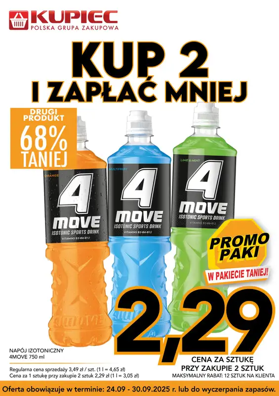 Kupiec - gazetka promocyjna Promopaki od środy 24.09 do wtorku 30.09 - strona 3
