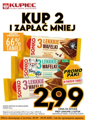 Kupiec - gazetka promocyjna Promopaki od środy 24.09 do wtorku 30.09 - strona 12