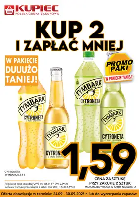 Kupiec - gazetka promocyjna Promopaki od środy 24.09 do wtorku 30.09 - strona 14